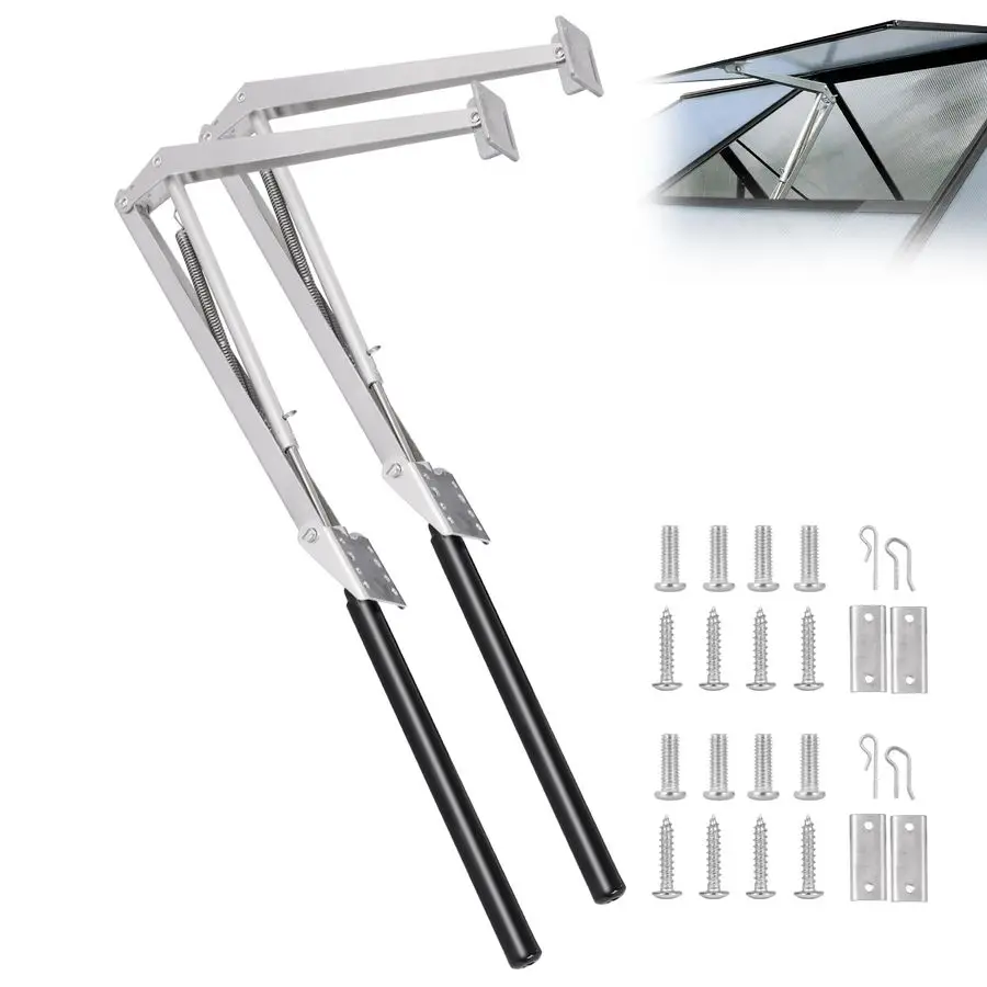 

Roof Vent Opener 2PCS Greenhouse Automatic Vent Window Opener Greenhouse Accessories Solar Heat Sensitive Auto Vent Kit Gardenin