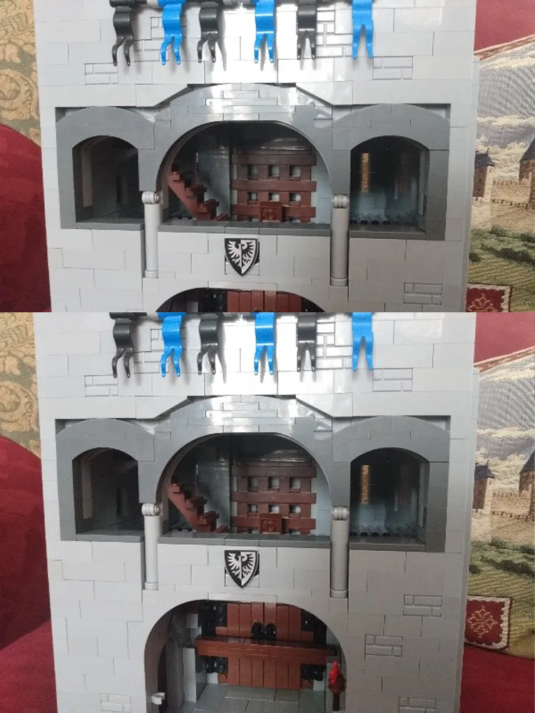 Blocchi di costruzione MOC Set di giocattoli di assemblaggio Modello di cancello del castello 1749 pezzi Regalo di festa creativo per tutti gli amanti dell'architettura