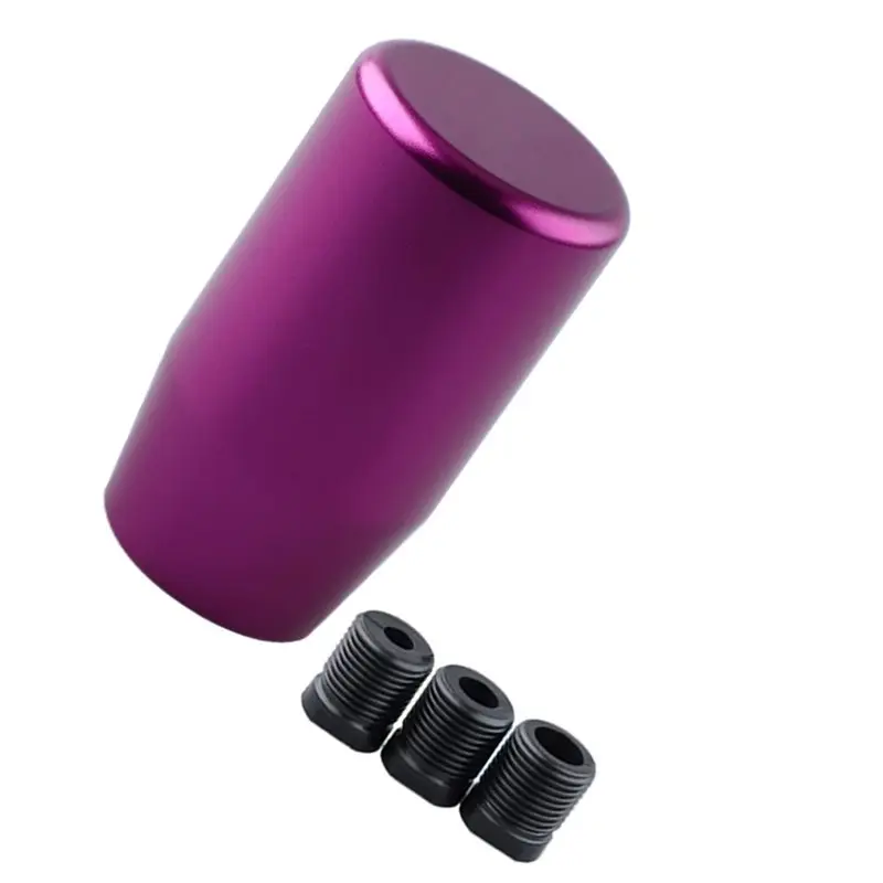 AS57-M8 M10 X 1.25 80Mm Car Shift Knob, Aluminum Weighted Manual Gear Shift With 3 Thread Adapter Options