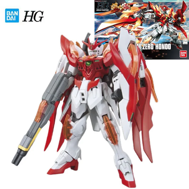 

Bandai Genuine Gundam Model Garage Kit HG Series 1/144 Anime Figure WING GUNDAM ZERO HONOO Boy Action Assembly Toy Collection