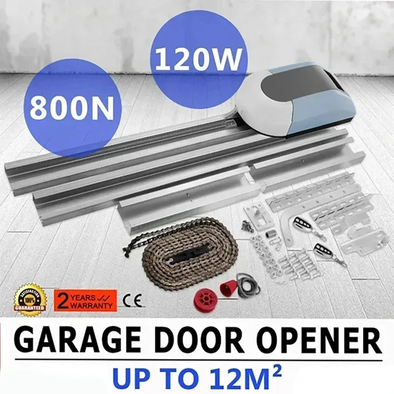 

VEVOR Garage Door Opener AC220V Electric Automatic Garage Door Opener With Remote Control 15 M² Applicable 1000 N Pulling Force