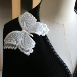 DIY fashion organza butterfly Patches for clothing Embroidery floral patches bags decorative parches applique sewing craft