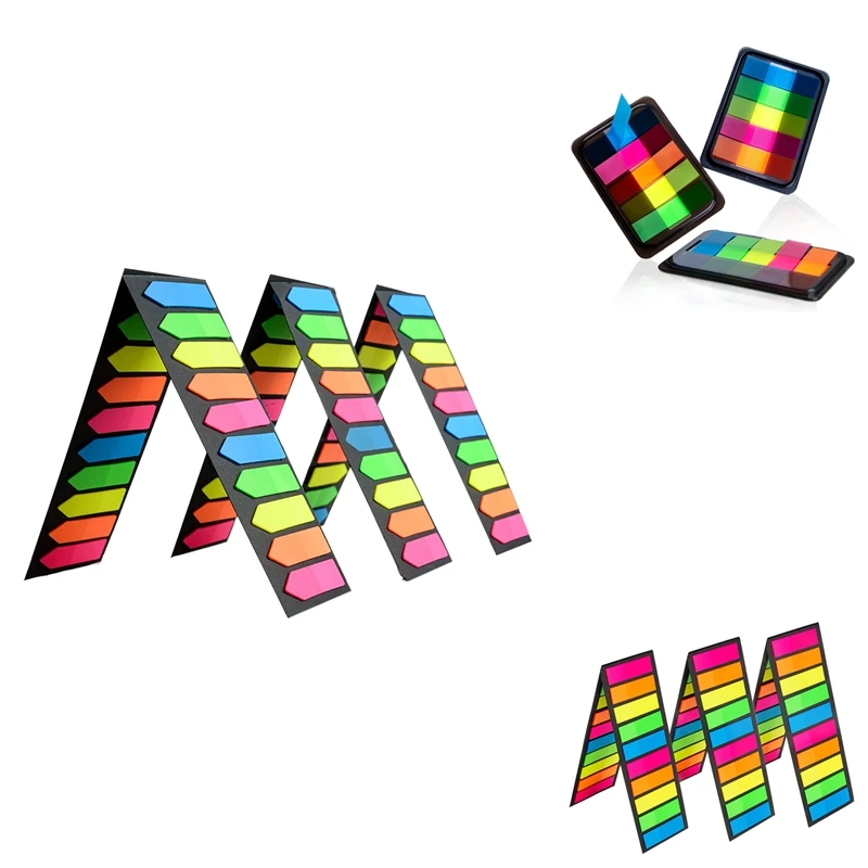 Drapeaux Fluorescents Translucides, Marqueurs de Sensation de Page