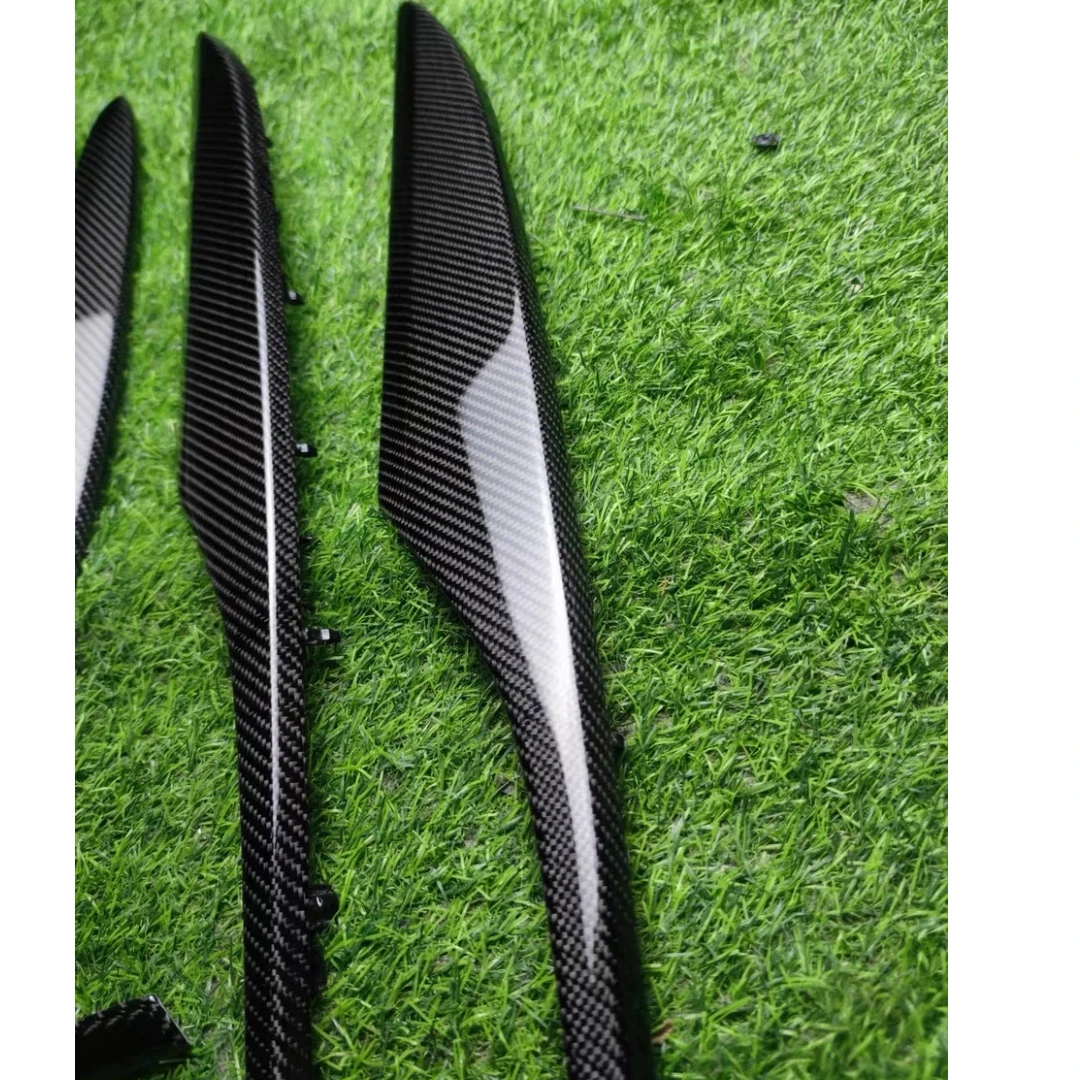 7 Pieces Real Carbon Fiber Interior Accessories Kits Gear Shift Panel Dashboard Inner Door Panels Replacement for Cadillac ATSL
