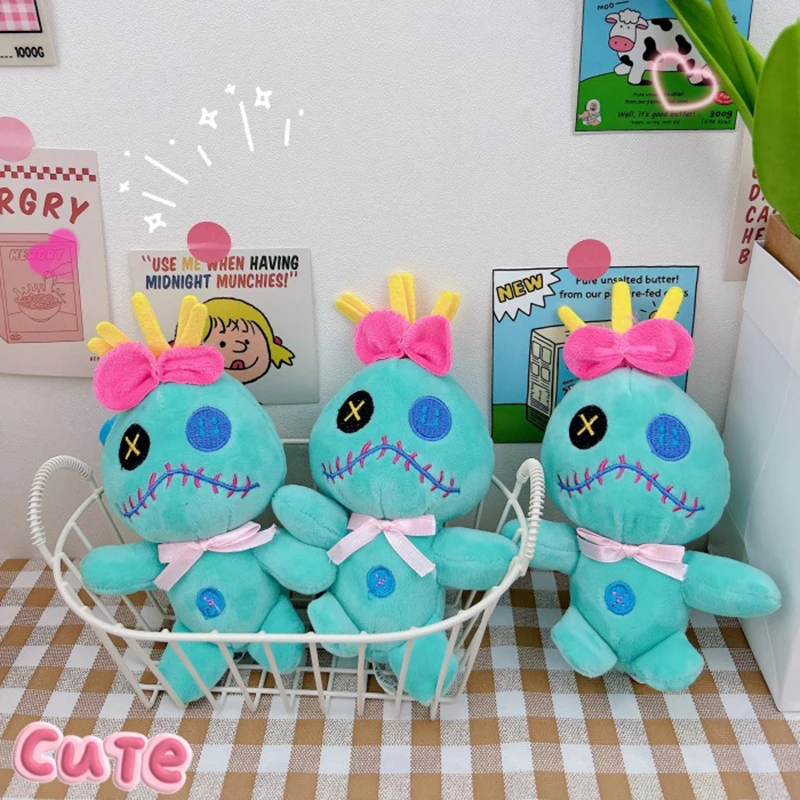 ديزني أنيمي سكرمپ ألعاب من القطيفة الكرتون ليلو وستيتش نموذج دمى لينة محشوة سلاسل المفاتيح معلقة الديكور لعب للأطفال هدية #4