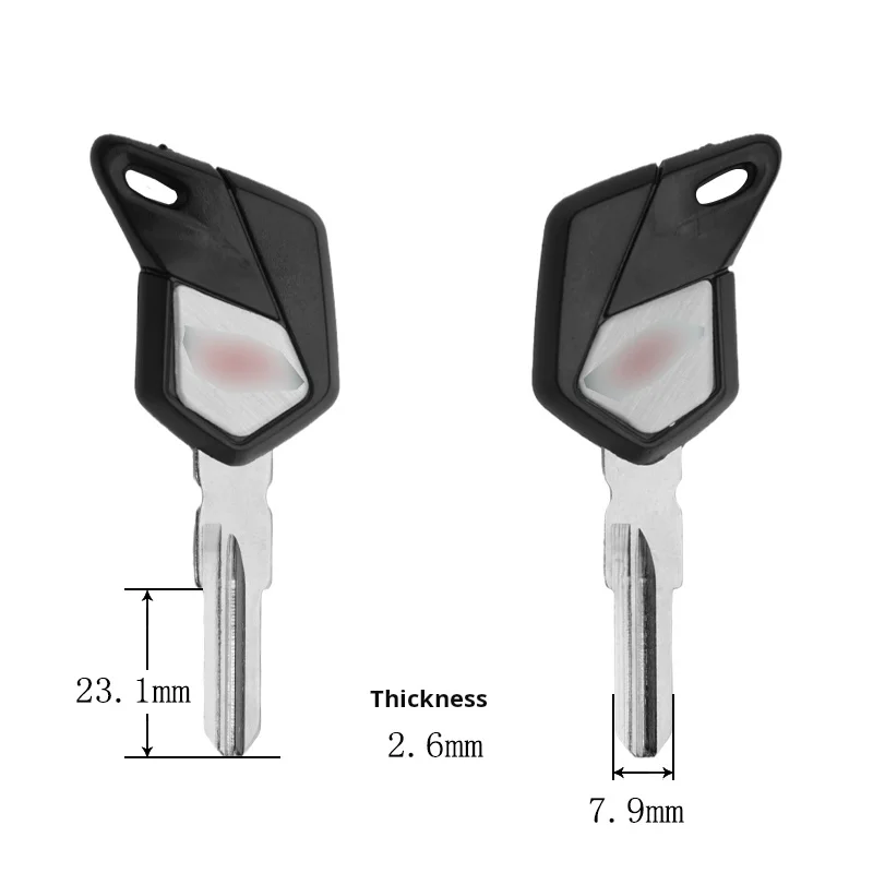 MV Augusta motorcycle key, suitable for: MV Augusta MV800 motorcycle key embryo. (can be placed anti-theft chip).