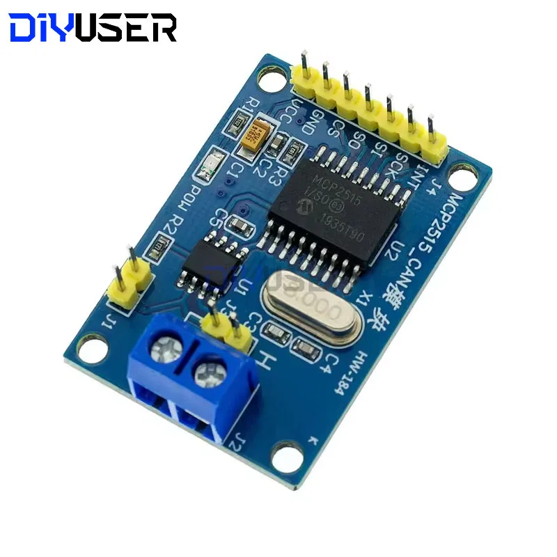 DIYUSER MCP2515 CAN Bus Module Board TJA1050 Receiver SPI For 51 MCU ARM Controller NEW