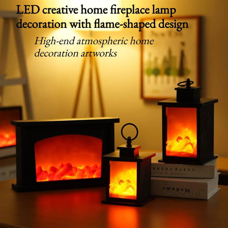 

LED Creative Flame Lamp-shaped Lighting Decorative Item for Home Atmosphere Decoration Craftwork Unique Gift