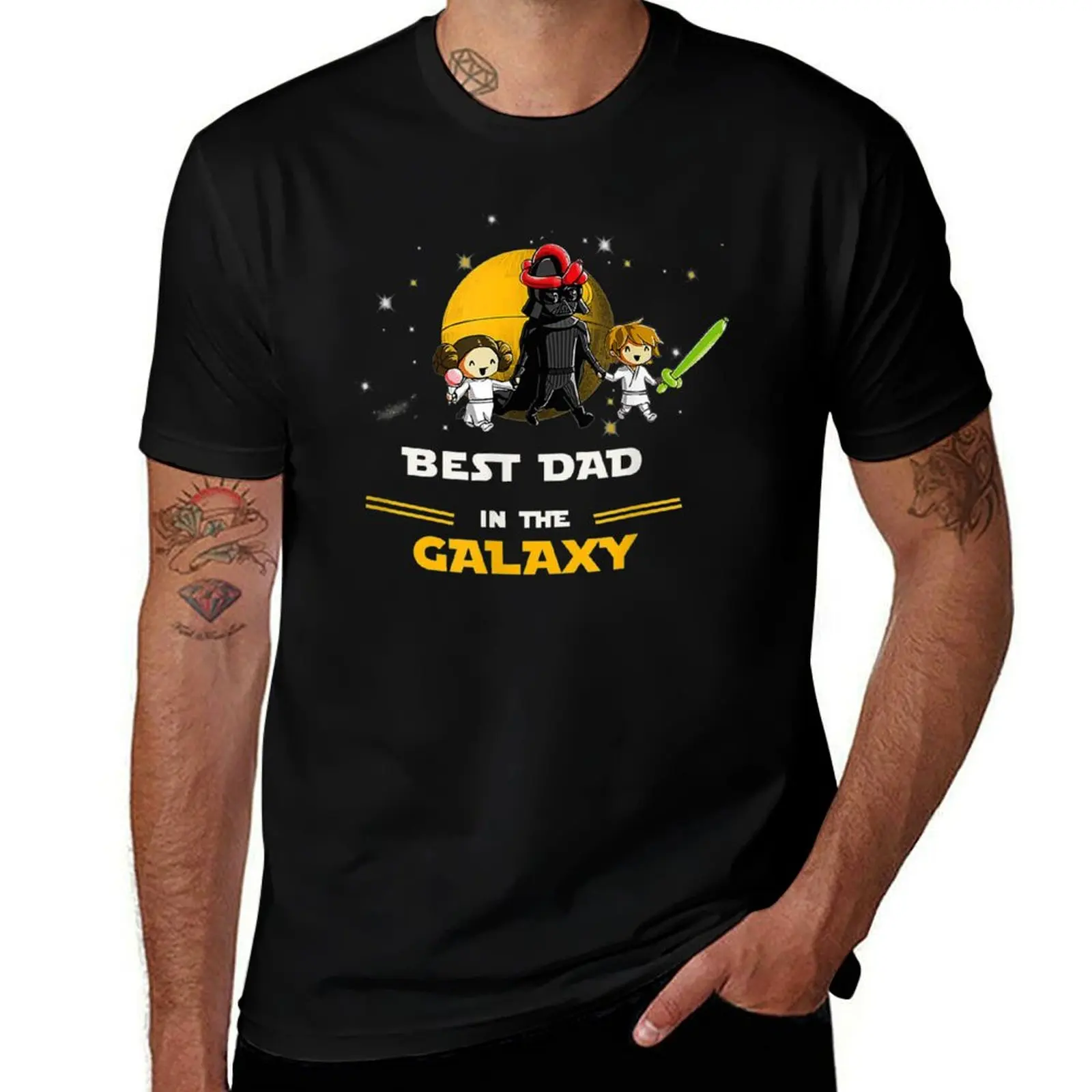 

Best Dad In The Galaxy Father Daughter and Son T-Shirt t shirts with prints t shirts for man pack white