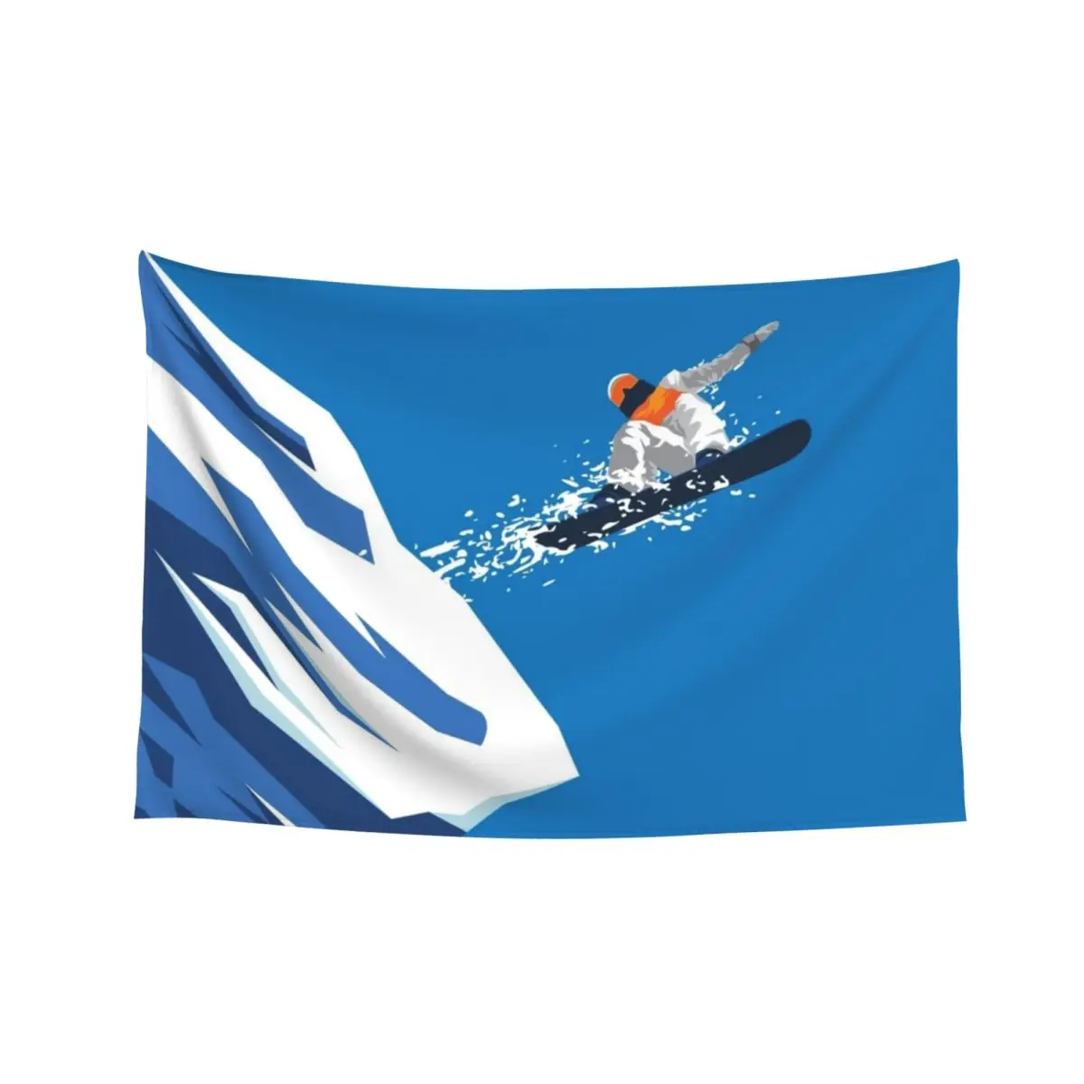 

Snowboarder making a jump Tapestry Decoration Wall Art Mural Room Decor Tapestry