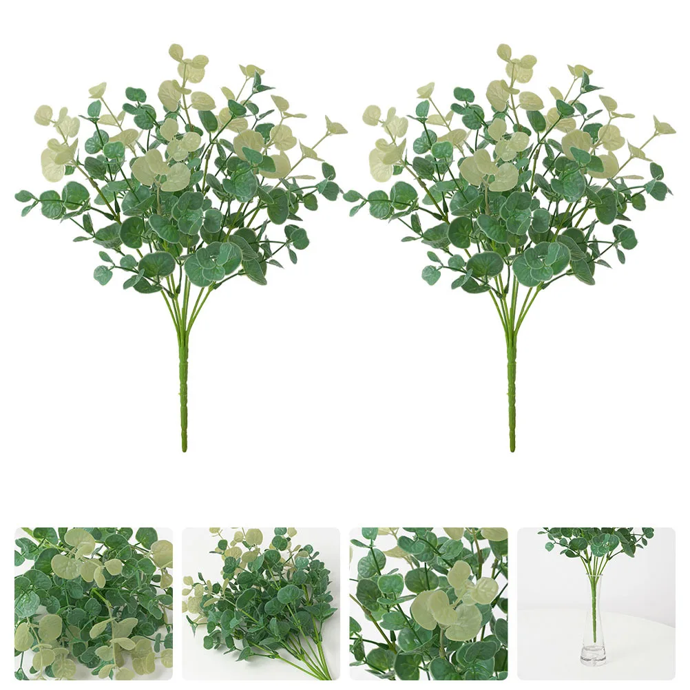 

2pcs Artificial Plants Decoration Lysimachia Pick Fake Leaves For Home Wedding Party Decor Hotel Café Interior Design Ornament