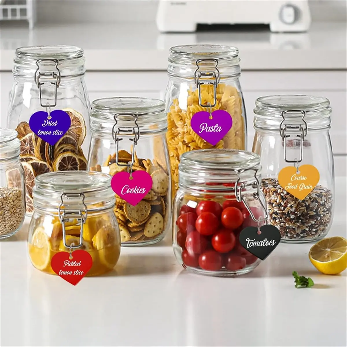 

HITL 24 Pack Anodzied Aluminum Dog Tags Blanks Laser Engraving Blanks Heart Tags Stamping Blanks with Hole 1.25x1.06Inch