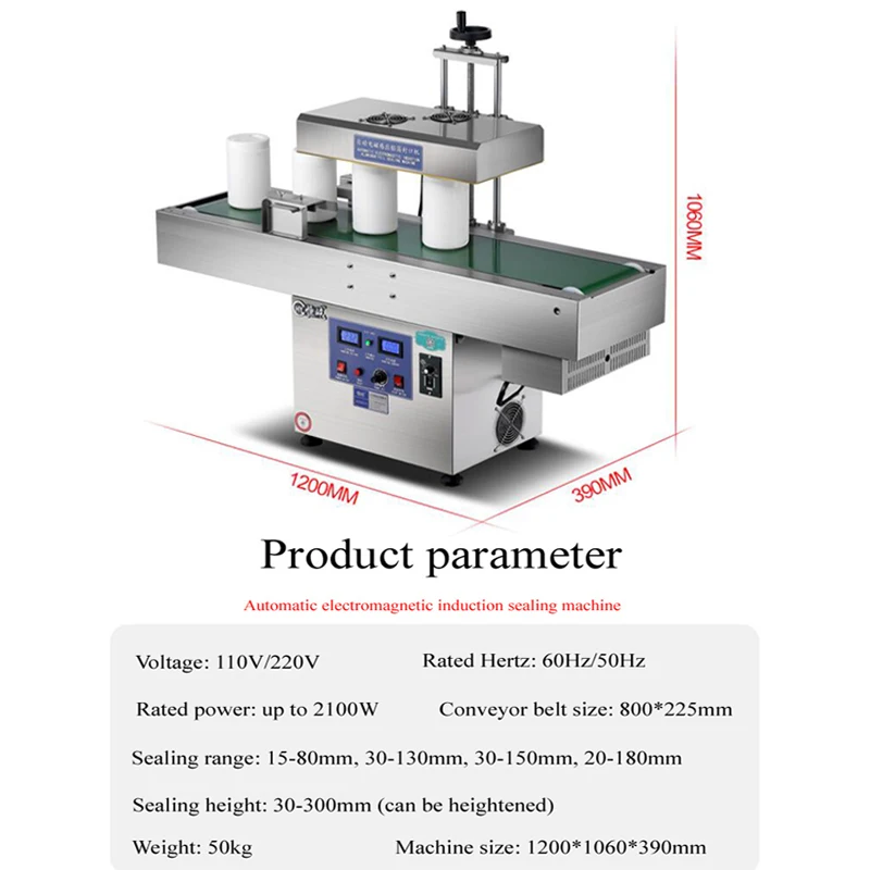 Continuous Vertical / Horizontal Sealing Machine 700W Automatic Sealer PVC Coding Plastic Logo for Production Line