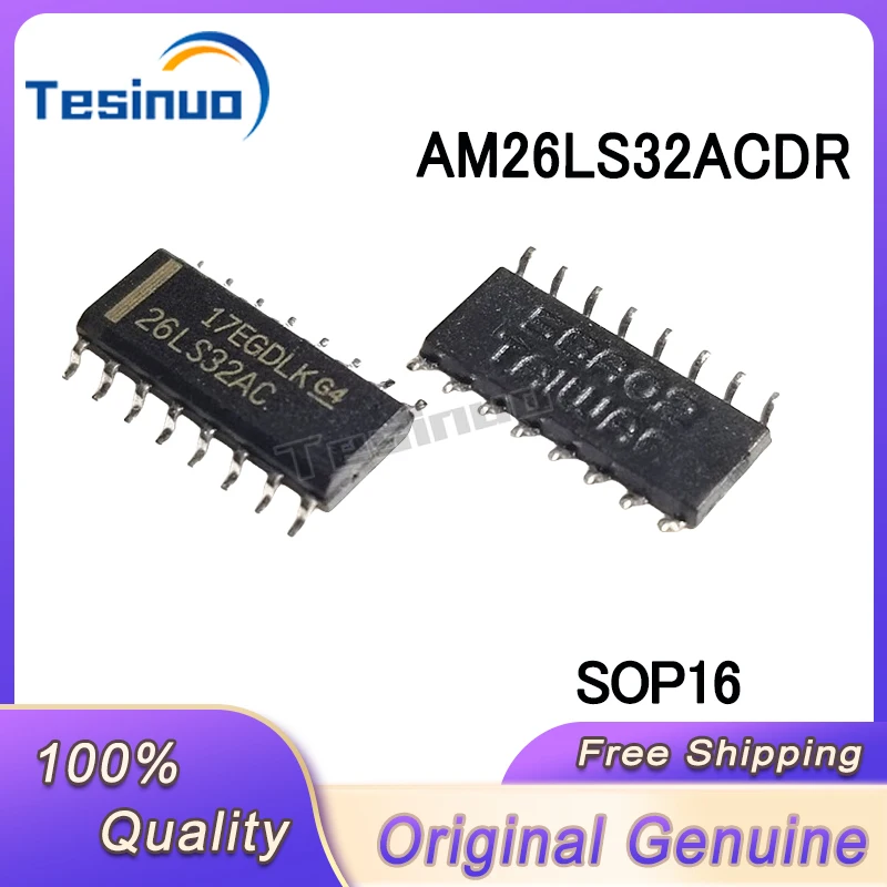 10/PCS New Original  AM26LS32ACDR AM26LS32ACD 26LS32AC SOP16 chip In Stock