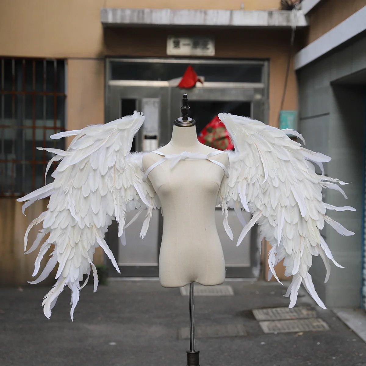 Flame Red Super Large Feather Wings T-Stage Model Fashion Show Photography Wedding Photography Props