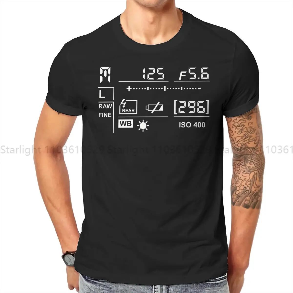 Display TShirt For Male Photographer Camera Patent Clothing Fashion T Shirt Comfortable