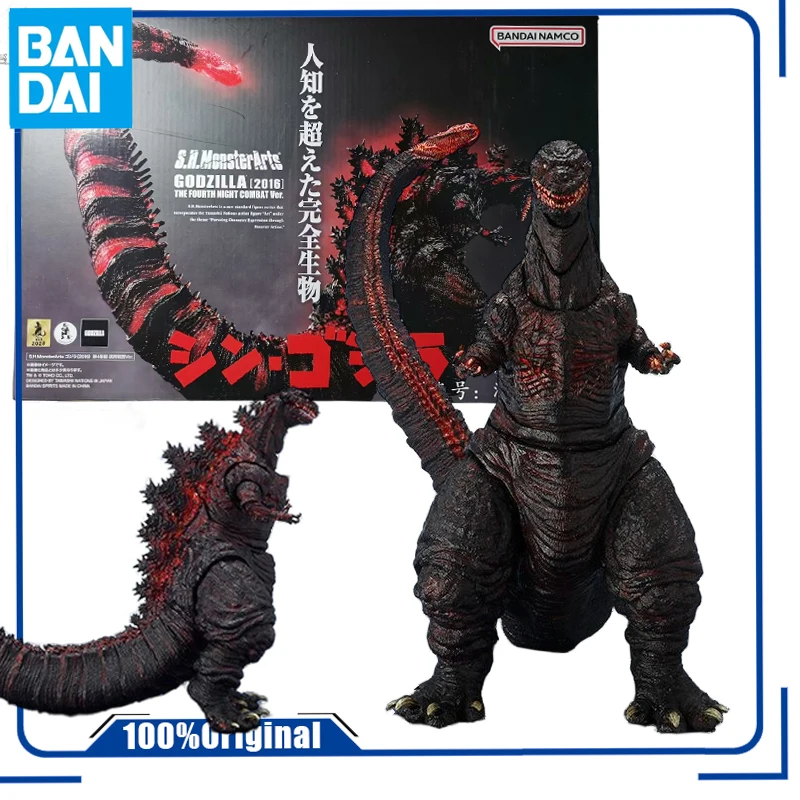 Bandai Genuine Original    SHM NORMAL GODZILLA FOURTH FORM (2016)  Action Figure Toys For Boys Girls Kids Christmas Gift Collect