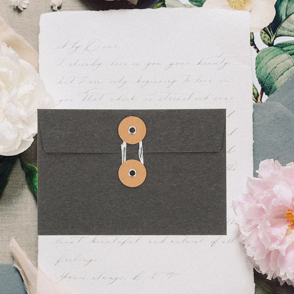 5 قطع من جيوب الورق متعددة الوظائف، صناعة متقنة، سطح أملس، استخدام مريح لملفات المدارس المكتبية، جيوب ورقية عتيقة #5