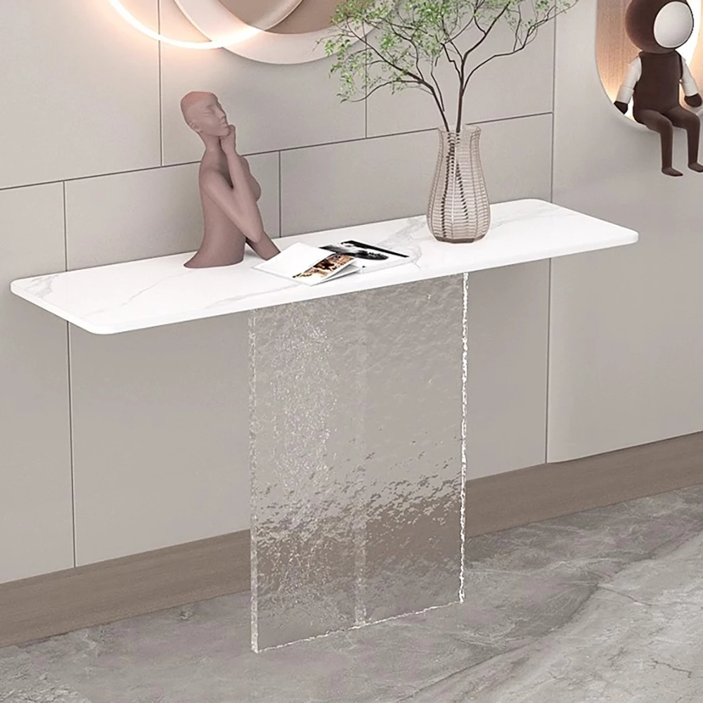 Luxury Acrylic Console Table Entrance Modern Nordic Minimalist Console Table Aesthetic Unique Tavolo Soggiorno Home Furniture