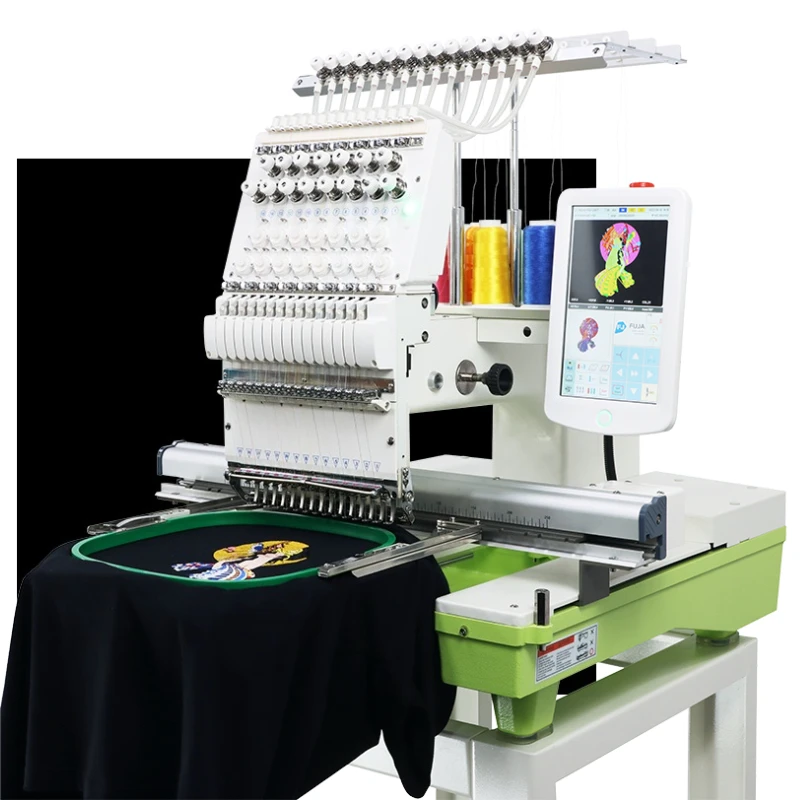 Multi Head Industrial Grade Embroidery Machine featuring 12 15 Needles High Speed Digital for Flat Cap Shirt and Jacket