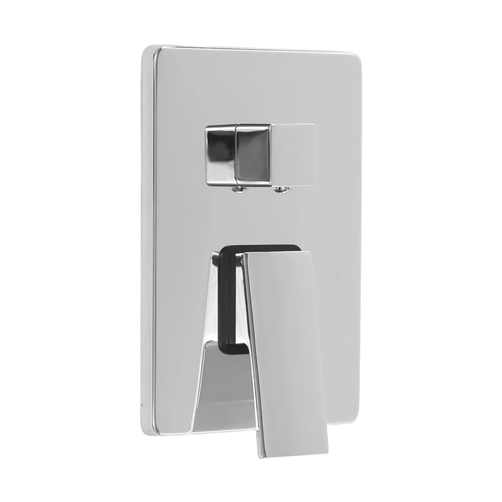 Unterputz-Duschset, wandmontiertes Duschsystem, Badezimmer-Duschset, Silber/Schwarz – Detail 5