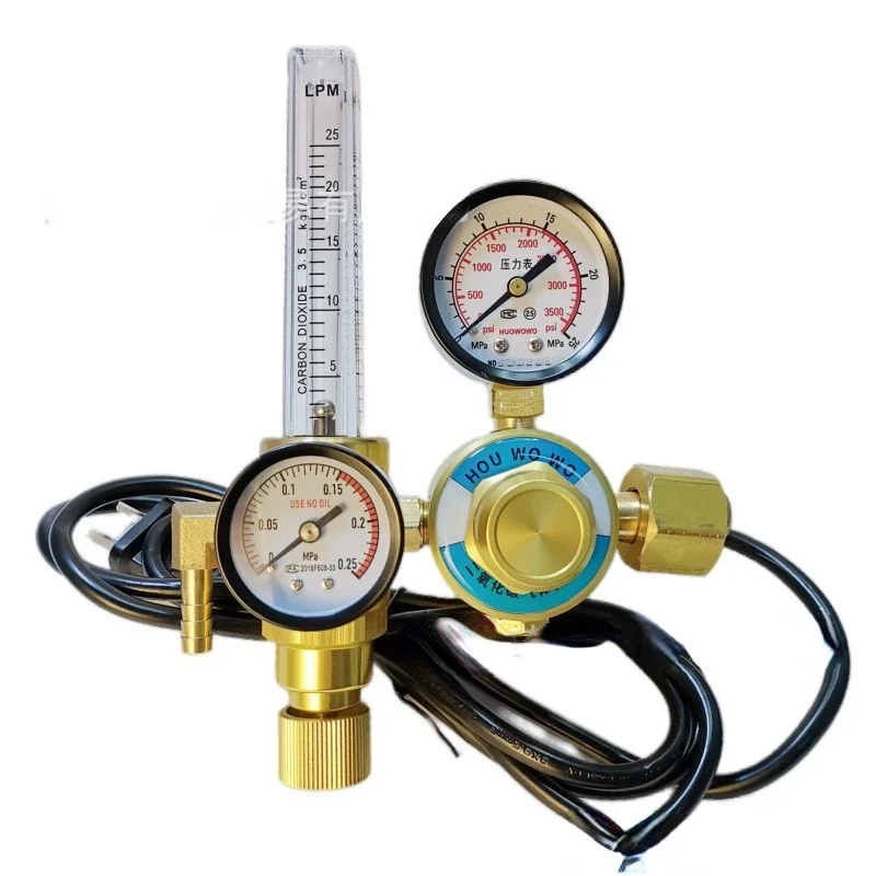 CO2-318 CO2 pressure reducing valve with energy-saving flowmeter, special for two-stage pressure reducing Industrial gas