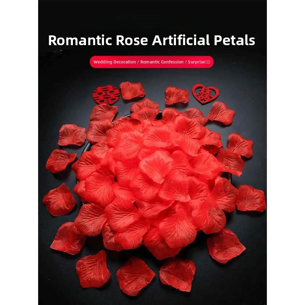 Romantic Rose Petal Decorations Artificial Flowers Wedding Proposal Bedroom Decoration Festive Supplies Gift Ideas