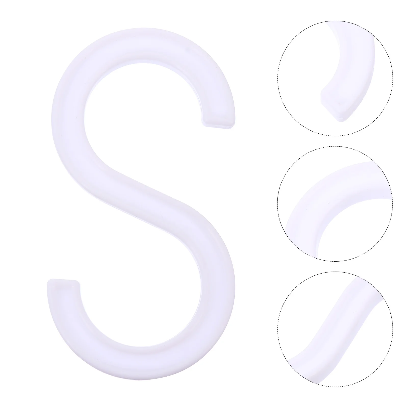 

20Pcs Hangers Simple Beautiful Design for Home Kitchen Bathroom Storage and Decoration Hanging Hooks Plastic Hooks