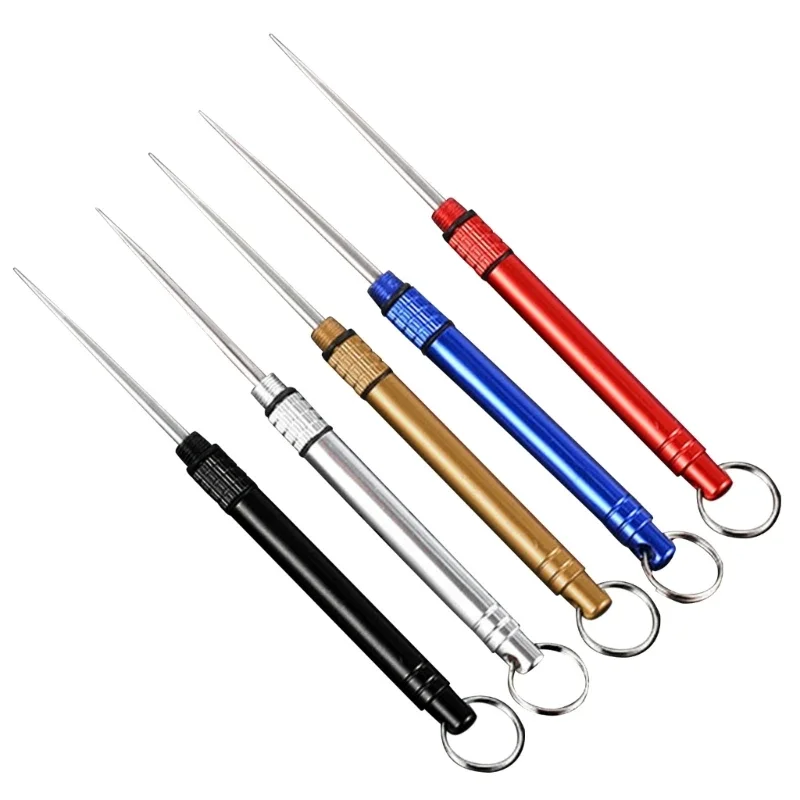 Portatil Multi-purpose Titanium Toothpick Bottle, Fruit Fork, Camping Tool, Tube Stronger Than Floss, Outdoor, Novo 이쑤시개 디스펜서