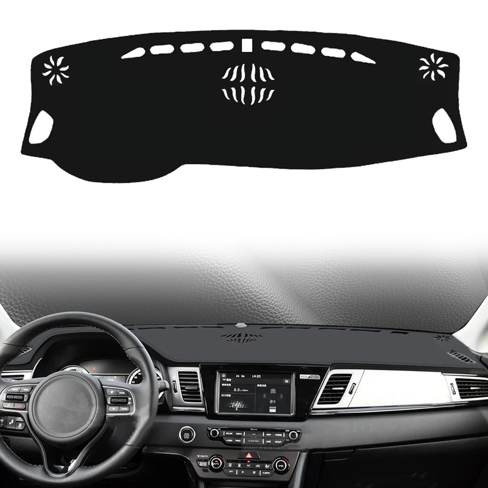 

for Kia Niro e-Niro 2019-2016 ​​Car Dashmat Dashboard Cover Pad DashMat Sunshade Protective Carpet Accessories