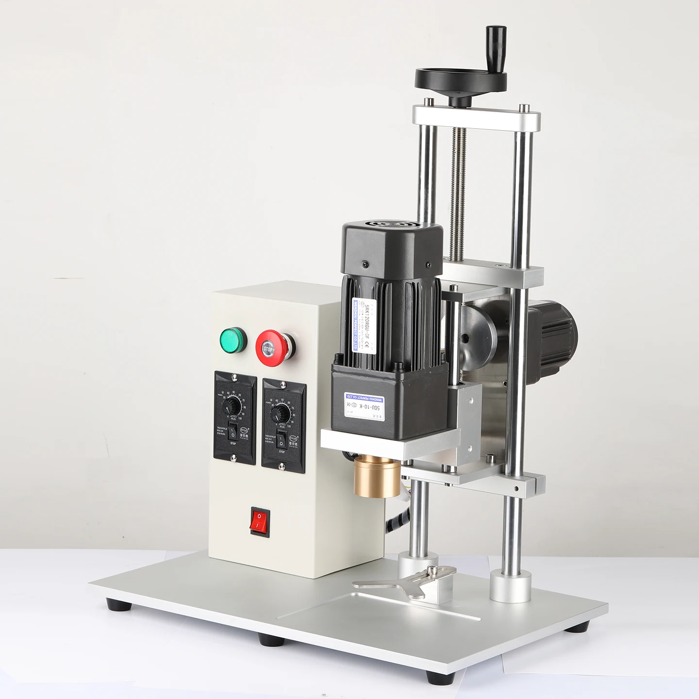 WT-80XG Tappatrice e sigillatrice da tavolo completamente automatica per tappatore spray liquido succo diametro tappi bottiglia 10-60 mm