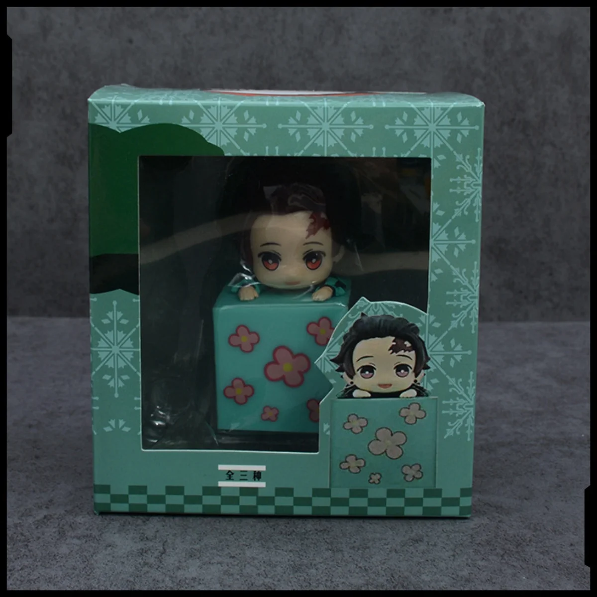 demon slayer cute Q version chassis Tanjiro gift Nezuko anime doll My Wife Zenitsu Lapa box egg figure toy car ornament pvc
