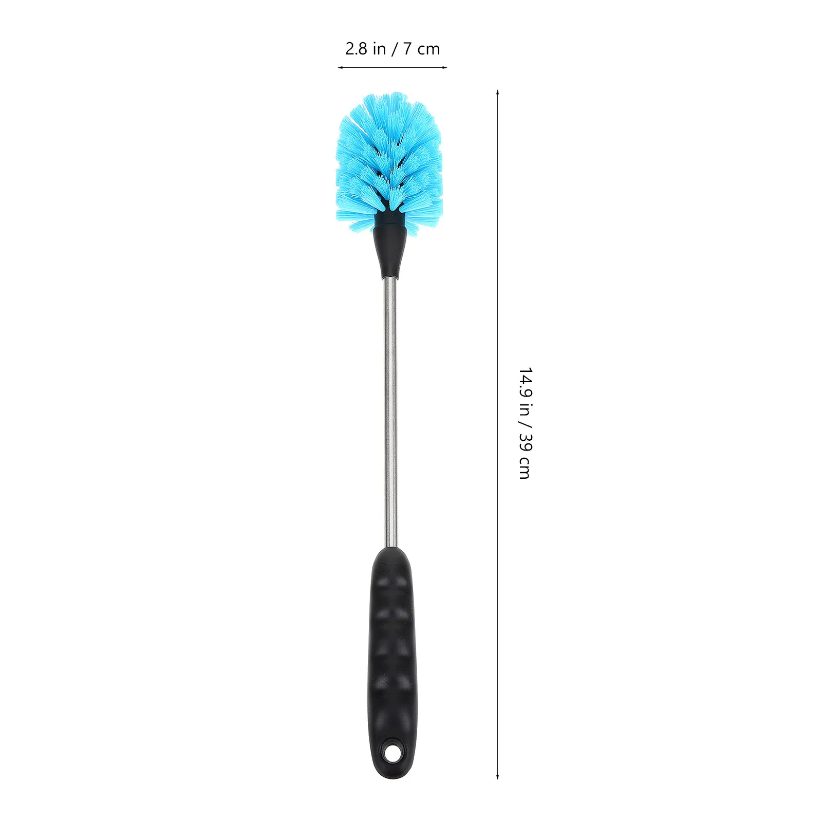 Heavy Duty Long Handle Bottle Brush Extra Reach Design Cleans Bottom Interior Easily Hot Water Safe Nylon Bristles Water Bottle