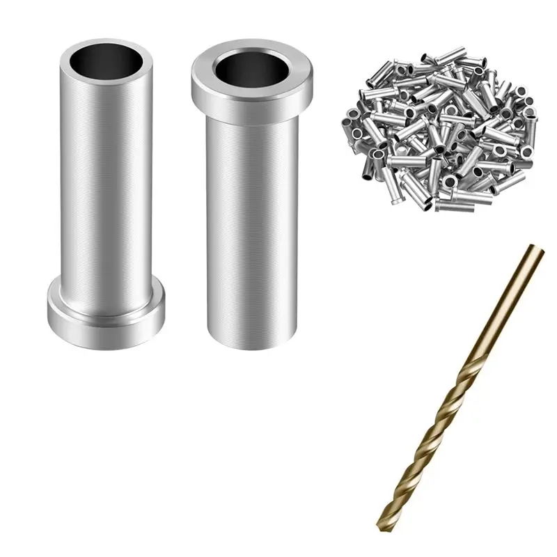 

AA89-120 Pack T316 Stainless Steel Protective Sleeves Cable Railing Hardware Kit For 1/8Inch Wire Rope Cable Railing Accessories