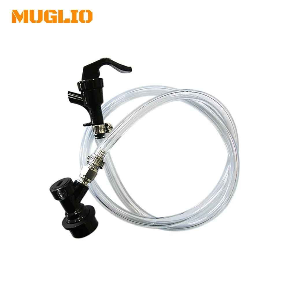 5ft Ball Lock Beer Line Assembly Liquid Line Picnic Tap Ball Lock Quick Disconnect Faucet Food Safe Clear Tube Kit