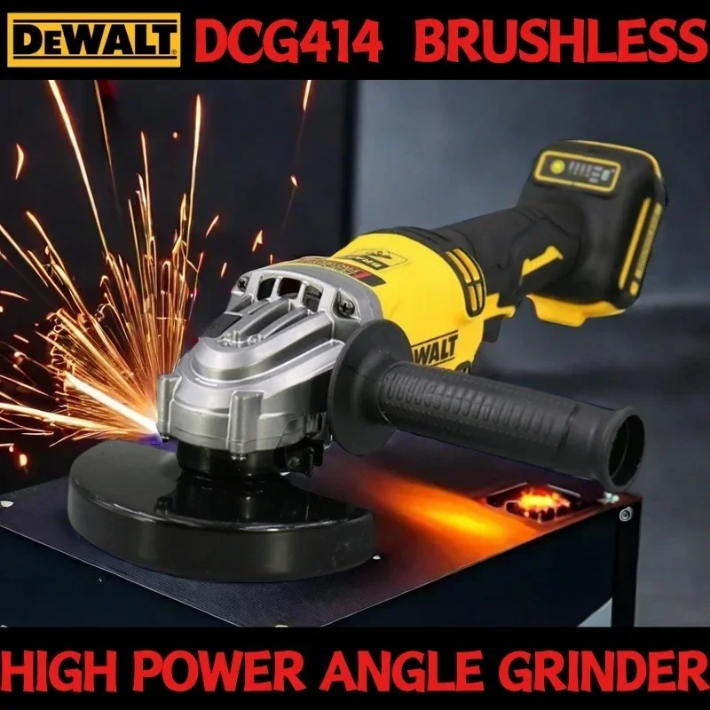 DEWALT  Brushless DCG414 18V Grinder 125/150/100mm Grinding Machine Power Tool ElectricGrinder Rechargeable Wireless Drill tools