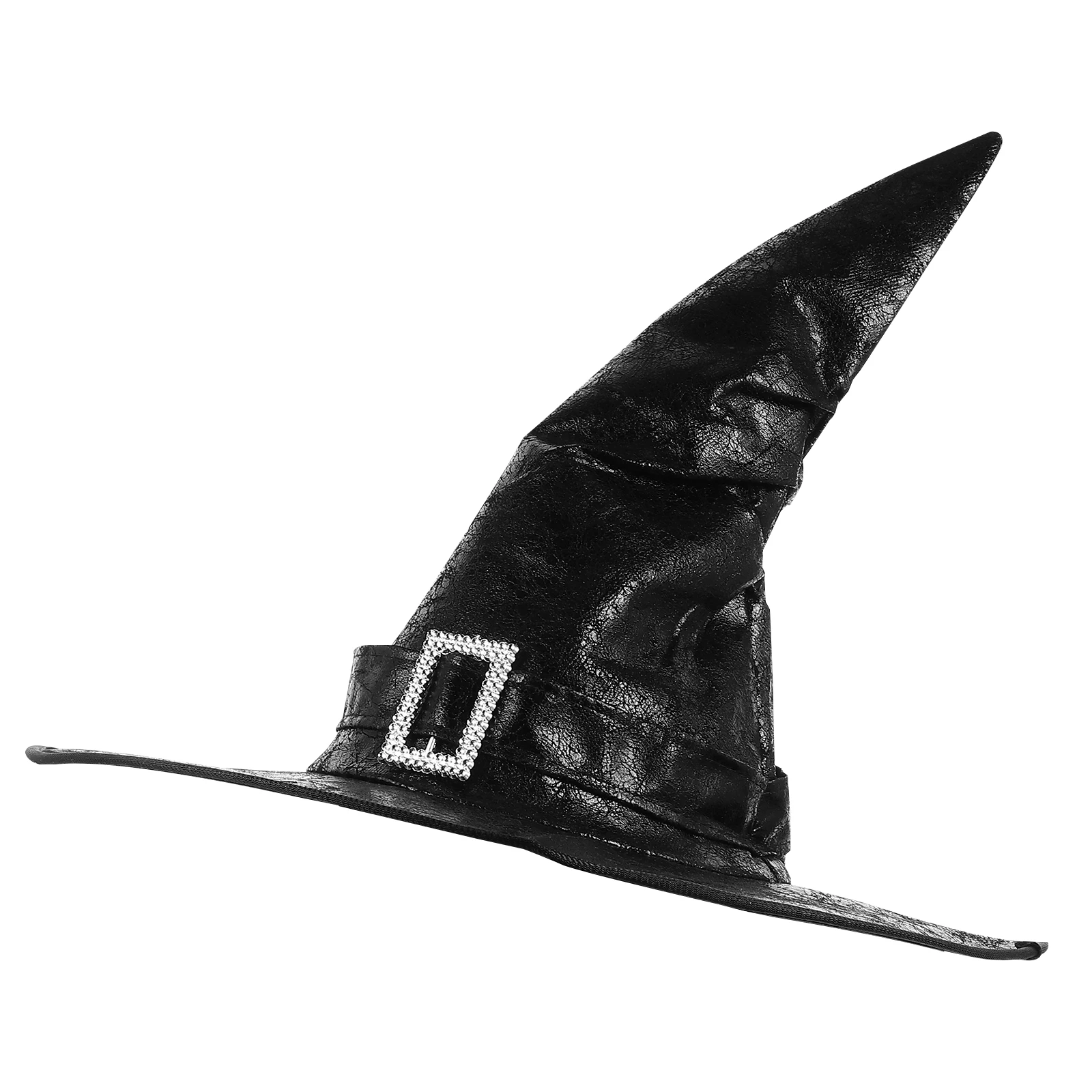 

1Pcs Vintage Black Witch Hat Reasonable Size Comfortable Skin-Friendly Halloween Costume Cosplay Party Accessories
