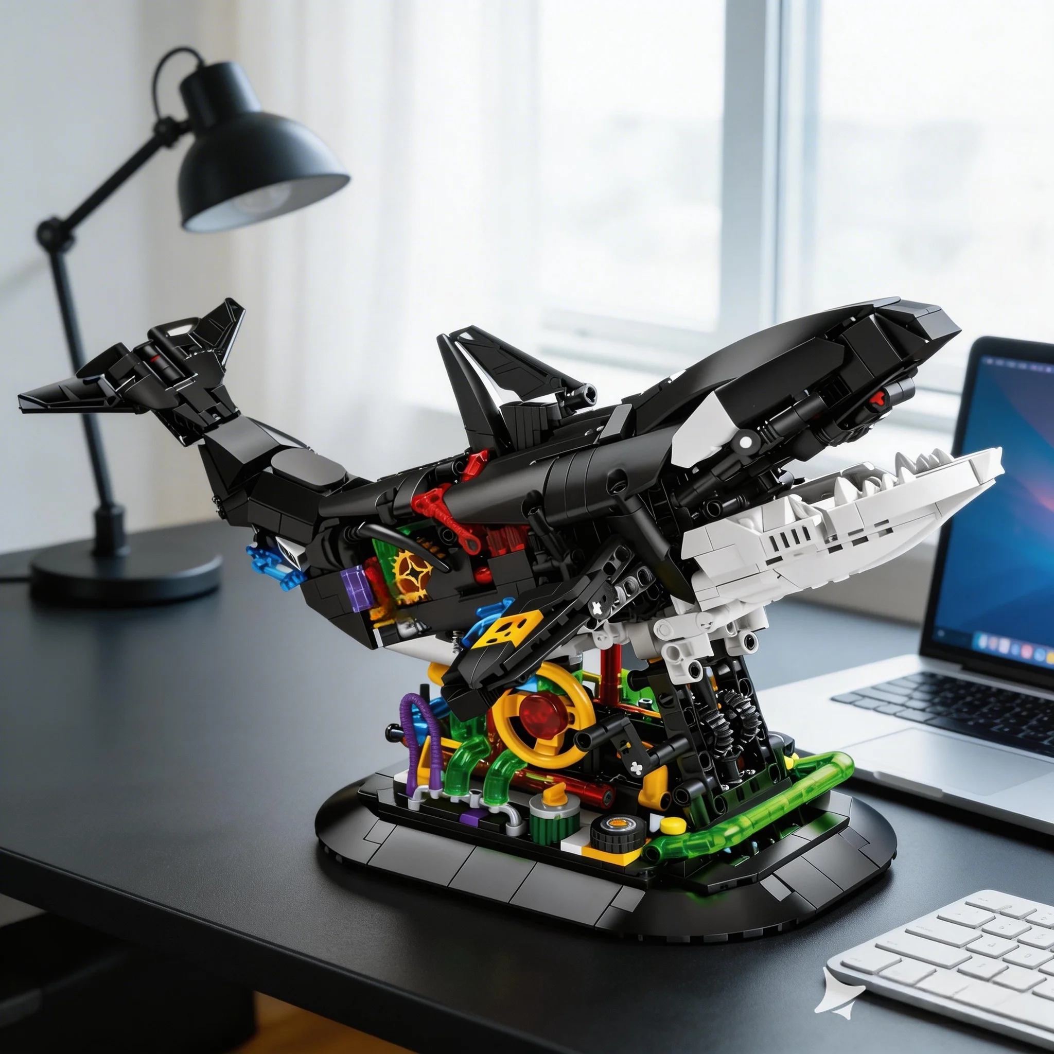 The Orca Building Block Set Features a Detailed, Brightly Colored Orca Design, Making It an Ideal Decoration for Home or Office, and Also Makes for a Great Collectible Item. It Is an Ideal Gift for Christmas/Valentine's Day/Birthdays and Other Holidays.