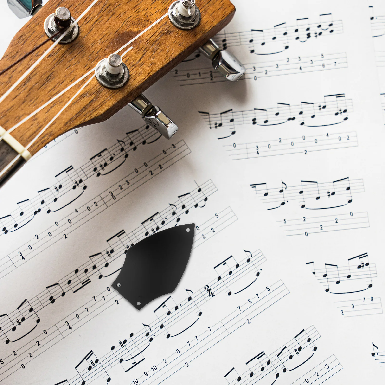 

2pcs Bass Guitar Accessories Black Truss Rod Cover Plate 3 Holes Metal Neck Guard For Electric Bass Replacement Parts Strengthen