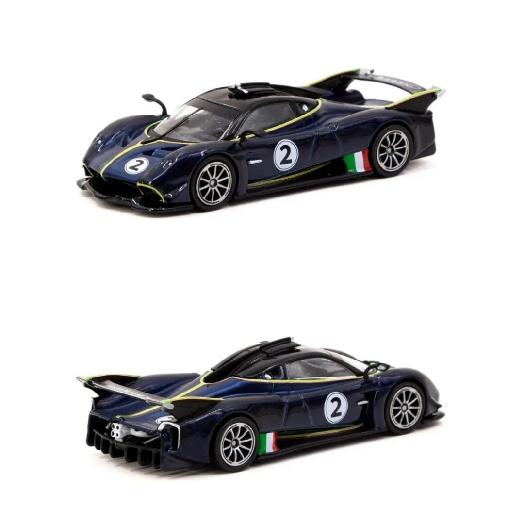Tarmac Works 1/64 Huayra R Blu Avio - GLOBAL64 Coleção de Carros em Miniatura Diecast de Liga Metálica para Presente