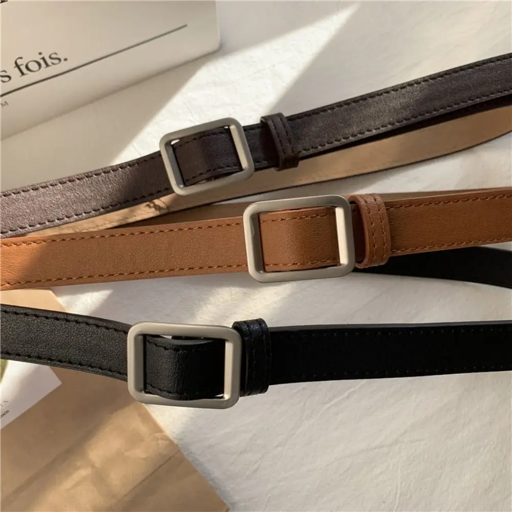 

Trendy Luxury Design Leather Belt Versatile Adjustable Retro Waistband Casual Trouser Jeans Belts For Women Men