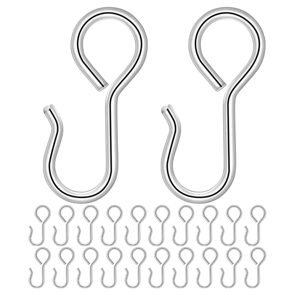 

100Pcs Car Seat Cover Hooks Steel 23Mm S Hooks Heavy Duty Vehicle Seat Pad Fixing Hangers for Front Rear Car Covers