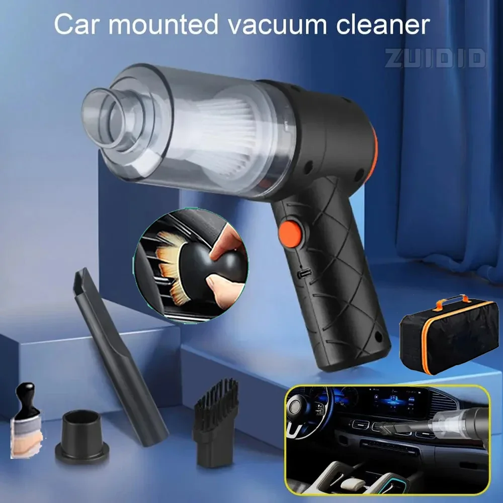 Wireless Mini Vacuum Cleaner Rechargeable Cordless Portable Car Vacuum Cleaning Machine Household Supplies Car Accessories 2023