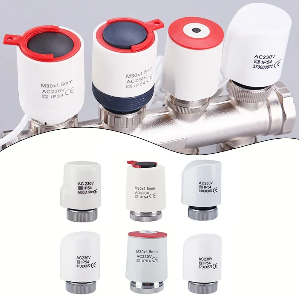 1pc AC230V Electric Thermal Actuator Heating Actuator Valve For Underfloor Heating Radiator Valve System Electrothermal Actuator