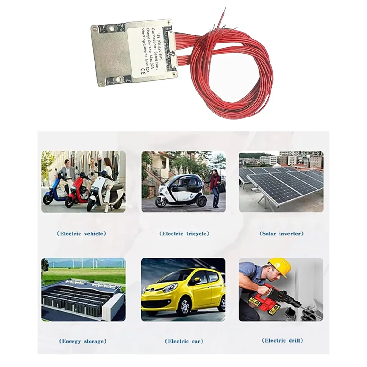 T19C 16S 48V 30A Lithium Polymer Battery Protection Board 3.2V Same Port PCM PCB DIY 48V Scooter Li-Ion Battery Pack