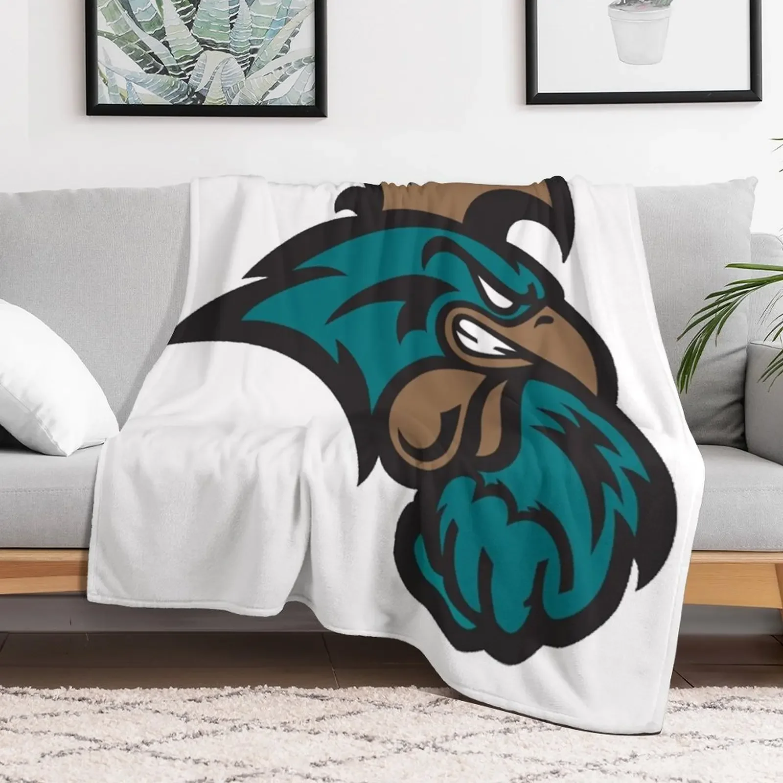 Coastal Carolina Chanticleers Throw Blanket Cute Plaid Bed Fashionable for winter Blankets