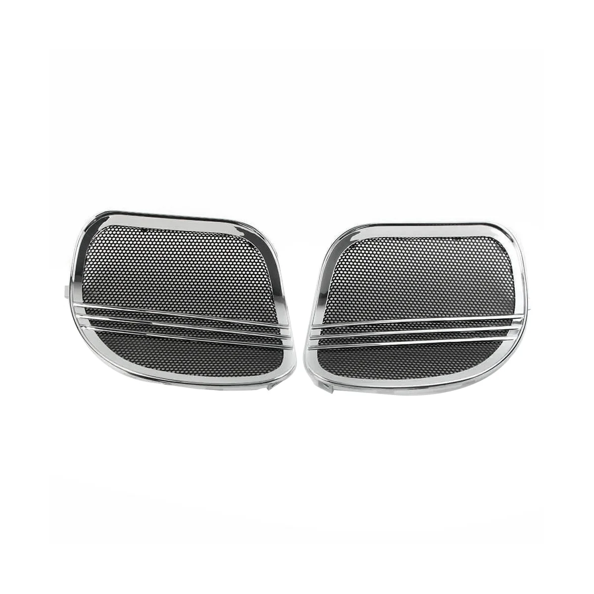 Motorcycles Tri-Line Speaker Grills Cover Trim for Harley Road Glide 2015-2023 FLTRX FLTRXSE FLTRU Horn Mesh Caps