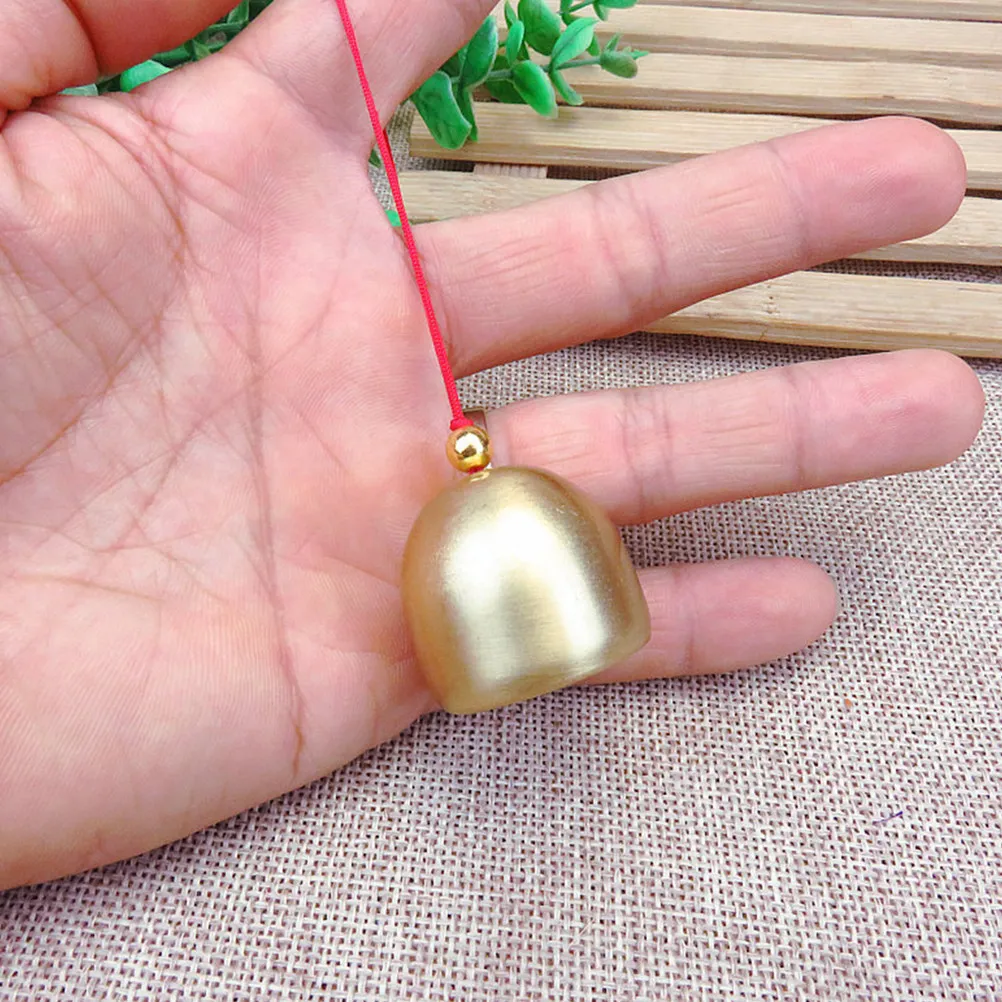 4Pcs Real Copper Wind Chime Pendant Creative Retro Design Beautiful Melodious Sound Home Balcony Garden Wall Mounted Decor Gold