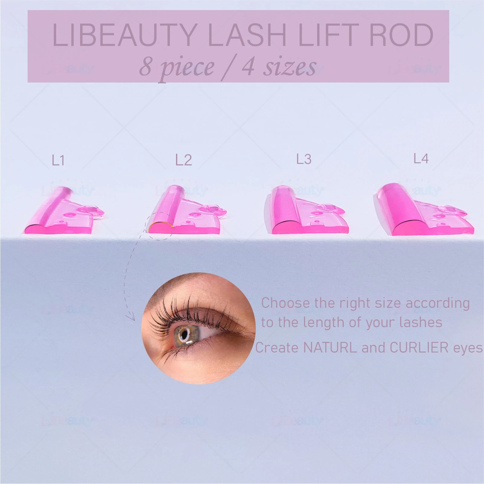 Libeauty New Silicone Pig Lash Lift Shields Eyelash Perm Pads Lash Lifting Rods 3D Eyelash Curler Accessories Applicator Tool