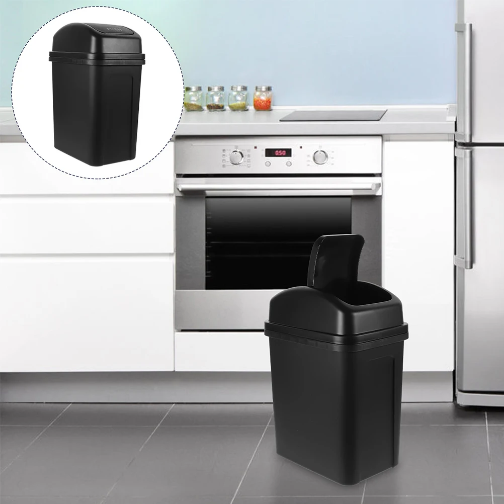 

Shake Lid Trash Can Garbage for Kitchen Small Extra Large Rubbish Bin Indoor Cans Wastebasket Pp Office